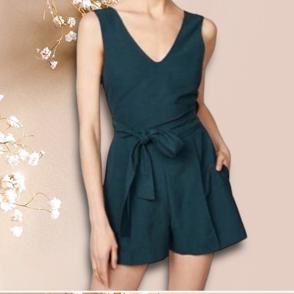Club Monaco V-Neck Romper